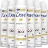 Dove Invisible Dry Anti-transpirant Deodorant - 6 X 150 Ml - Voordeelverpakking