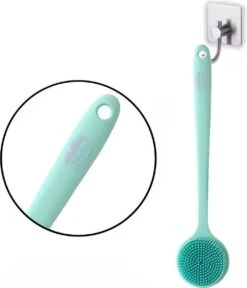 Blubs® – Badborstel – Dry Brush – Rug Scrubber – Lichaamsborstel – Rugborstel Douche Met Steel – Huidborstel – Doucheborstel – Bad- & Doucheaccessoires – Badborstel Met Steel – Doucheborstel Rugborstel – Siliconen Borstel – Massage – Cyaan -Verzorgingsproducten Verkoop 1030x1200 2