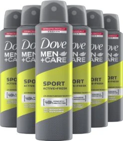 Dove Men+Care Men+Care Sport Active+Fresh Anti-Transpirant Deodorant Spray - 6 X 150 Ml - Voordeelverpakking