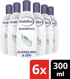 Andrelon Zijdeglans & Zen Shampoo - 6 X 300 Ml - Voordeelverpakking