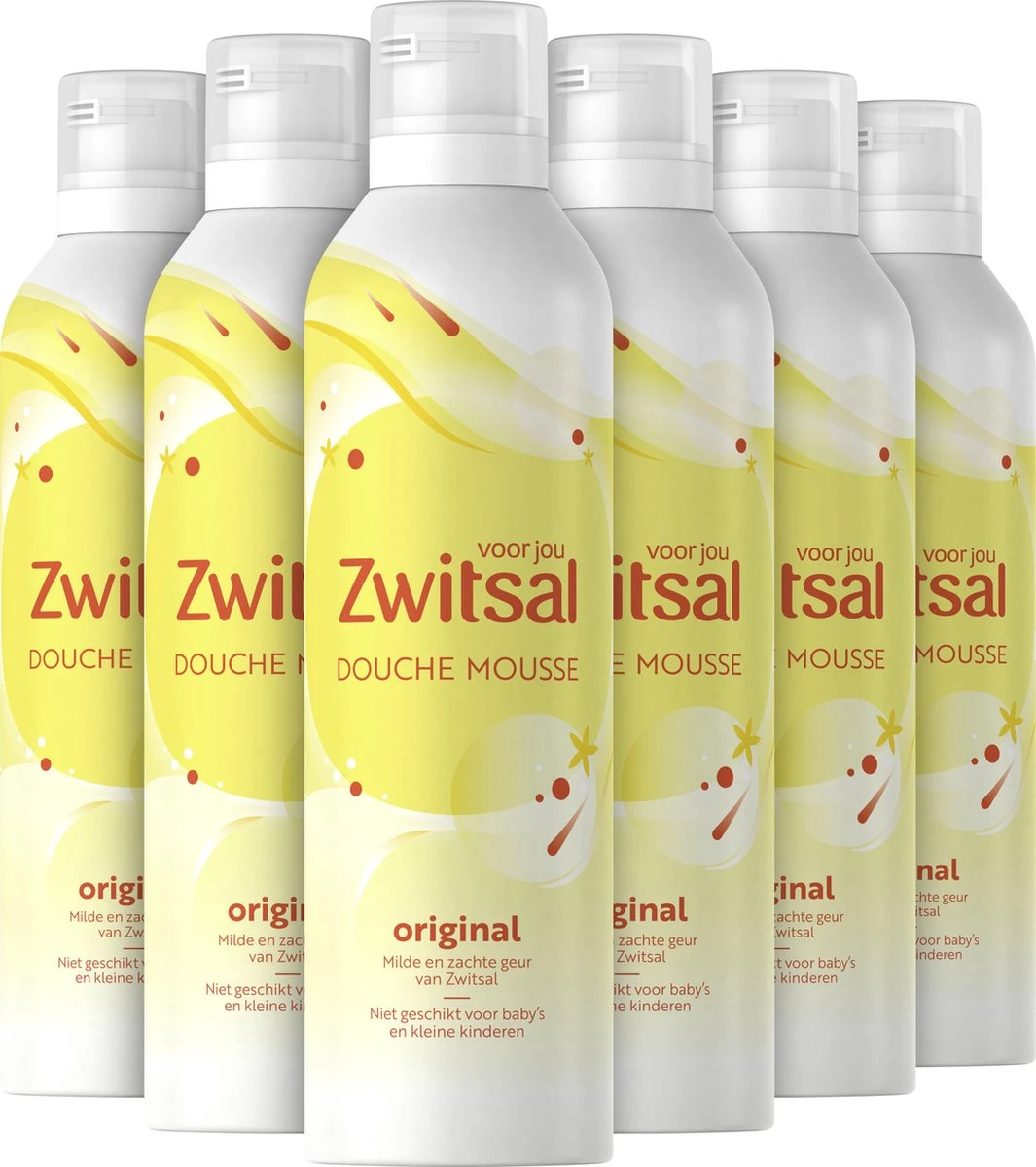 Zwitsal Douche Mousse Original - 6 X 200 Ml - Voordeelverpakking 3 Zwitsal Douche Mousse Original - 6 X 200 Ml - Voordeelverpakking
