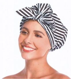 Douchemuts DE MOOISTE -Shower Cap -Black White -Droog Haar -DOUCHEKAPJE 1 STUKS -Verzorgingsproducten Verkoop 1068x1200 2