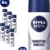 NIVEA MEN Sensitive Protect Deodorant Spray - 6 X 150 Ml - Voordeelverpakking 1 NIVEA MEN Sensitive Protect Deodorant Spray - 6 X 150 Ml - Voordeelverpakking -Verzorgingsproducten Verkoop 1070x1200