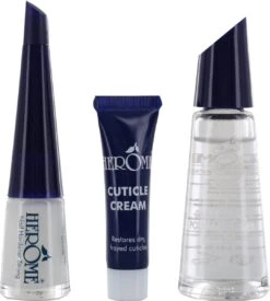 Herome 3 In 1 Manicure Nagelverzorging Set Blauw – Nagelset Voor Beschadigde Nagels - Nagelverharder, Nagellakremover En Nagelriemcreme - Set Van 3 -Verzorgingsproducten Verkoop 1079x1200