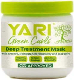 Yari Green Curls Deep Treatment Masker| Cg| Curly Gir| Hydraterend Masker| 475ml -Verzorgingsproducten Verkoop 1096x1200 2