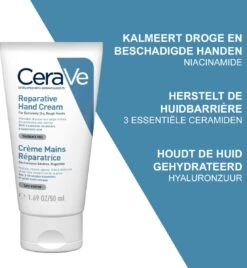 CeraVe - Reparative Handcream - Handcrème - Tegen Droge En Ruwe Handen - 50 Ml -Verzorgingsproducten Verkoop 1105x1200