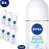 NIVEA Fresh Natural Deodorant Roller - Voordeelverpakking - 6 X 50 Ml -Verzorgingsproducten Verkoop 1111x1200 1