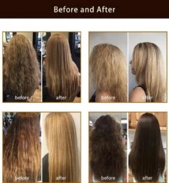 Merkloos Keratine Behandeling - Keraplex 5min! De Braziliaanse Keratinebehandelingsproducten Voor Zacht En Glanzend Haar - Keratinebehandeling - Keratineshampoo - Braziliaanse Thermische Reconstructie Voor Haar - Amino-hydraterende Conditie - 3 In één -Verzorgingsproducten Verkoop 1111x1200 2