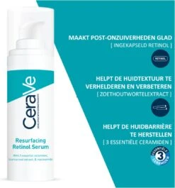 CeraVe Resurfacing Retinol Serum - 30ml - Voor Onzuivere Huid Met Neiging Tot Acne -Verzorgingsproducten Verkoop 1119x1200