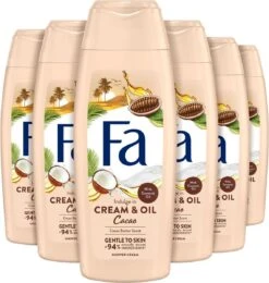 Fa Cream&Oil Cacaobutter & Coco Oil Douchegel 6 X 250ml - Grootverpakking