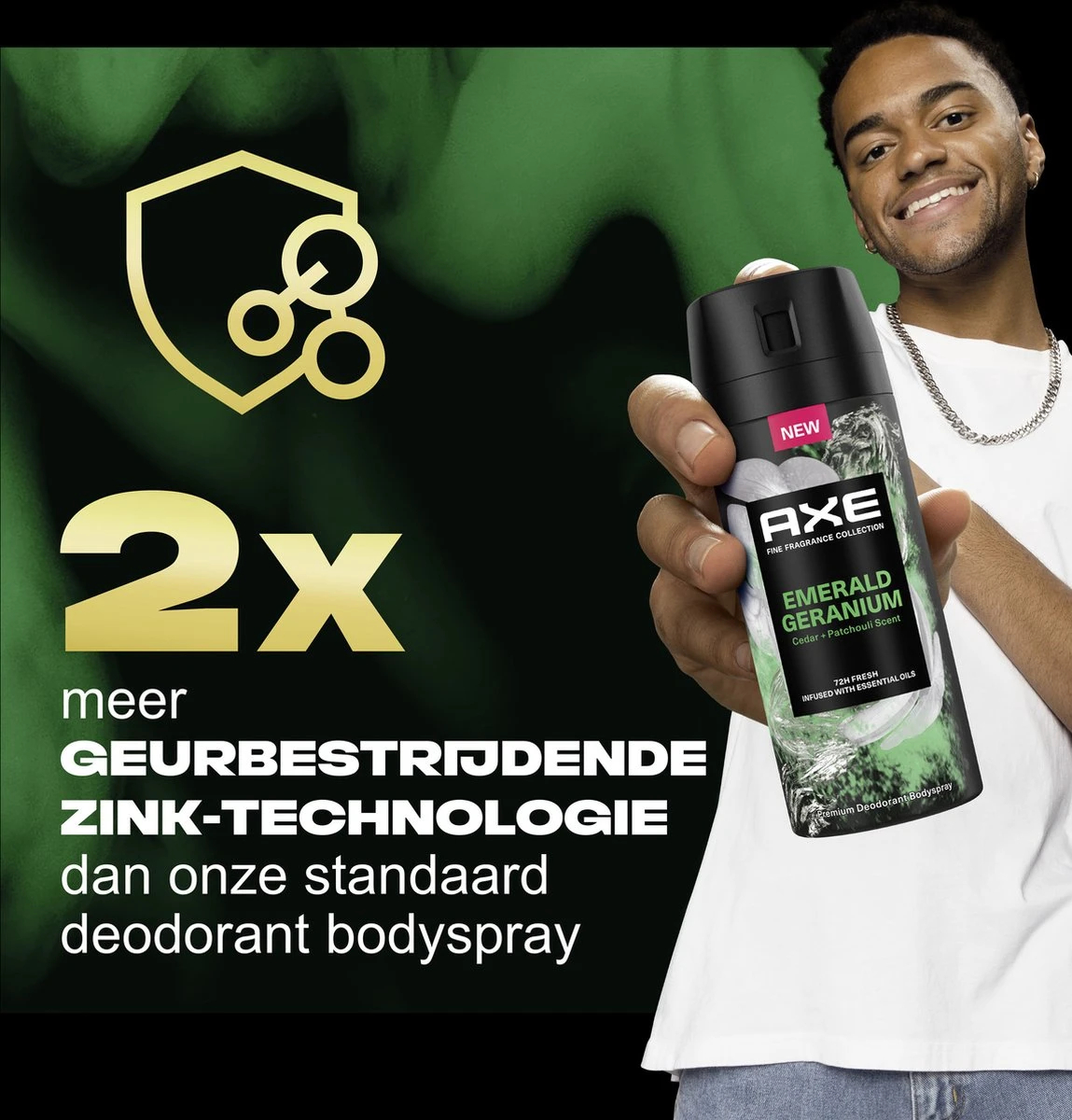 AXE Fine Fragrance Collection Emerald Geranium Premium Deodorant Bodyspray 150 Ml 7 AXE Fine Fragrance Collection Emerald Geranium Premium Deodorant Bodyspray 150 Ml - Afbeelding 5
