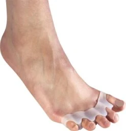 Scarlet Health | Teenspreider "Spreader III"; 1 Paar (2 Stuks) Gelhouder Van Zachte Siliconen; 5-teen Spreider Voor Hallux Valgus, Hamertenen, Kogelvormige Tenen. Vaandel -Verzorgingsproducten Verkoop 1153x1200