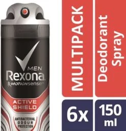 Rexona Men Active Shiel Deodorant - 6 X 150 Ml - Voordeelverpakking 21 Rexona Men Active Shiel Deodorant - 6 X 150 Ml - Voordeelverpakking -Verzorgingsproducten Verkoop 1153x1200 3