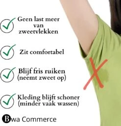 Merkloos Herbruikbare Okselpads Tegen Zweetplekken En Vervelende Geurtjes - Okselpads Voor Dames - Okselpads Voor Heren - Lichaamsverzorging - Anti Zweet Shirt Dames -Verzorgingsproducten Verkoop 1157x1200 10
