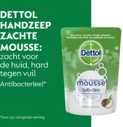 Dettol Handzeep Zachte Mousse - Antibacterieel - Navulling Magic Foam - Aloe Vera & Coco - 200 Ml 12 Dettol Handzeep Zachte Mousse - Antibacterieel - Navulling Magic Foam - Aloe Vera & Coco - 200 Ml -Verzorgingsproducten Verkoop 1157x1200