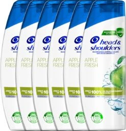 Head & Shoulders Apple Fresh - Anti-roos Shampoo - Tot 100% Roosvrij - Voordeelverpakking 6 X 285 Ml