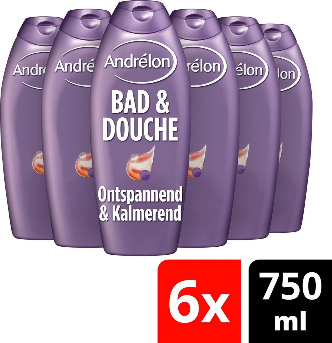 Andrélon Ontspannend & Kalmerend Bad & Douchegel - 6 X 750 Ml - Voordeelverpakking 8 Andrélon Ontspannend & Kalmerend Bad & Douchegel - 6 X 750 Ml - Voordeelverpakking - Afbeelding 6