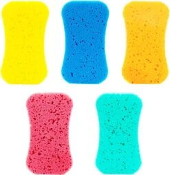 Martini Massagespons- Groot - Voordeelset 3 Stuks - 3 Verschillende Kleuren - Afmeting: 17 Cm X 9,5 Cm X 4,5 Cm.