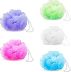 Set Van 5 - Douchespons / Badspons - Puff Sponzen / Netspons / Spons - Voordeelverpakking -Verzorgingsproducten Verkoop 1181x1200 1