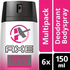 Axe Anarchy For Women - 150 Ml - Deodorant Spray - 6 Stuks - Voordeelverpakking