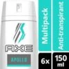 AXE Apollo Dry Anti-Transpirant Deodorant - 6 X 150 Ml - Voordeelverpakking 2 AXE Apollo Dry Anti-Transpirant Deodorant - 6 X 150 Ml - Voordeelverpakking -Verzorgingsproducten Verkoop 1195x1200 14