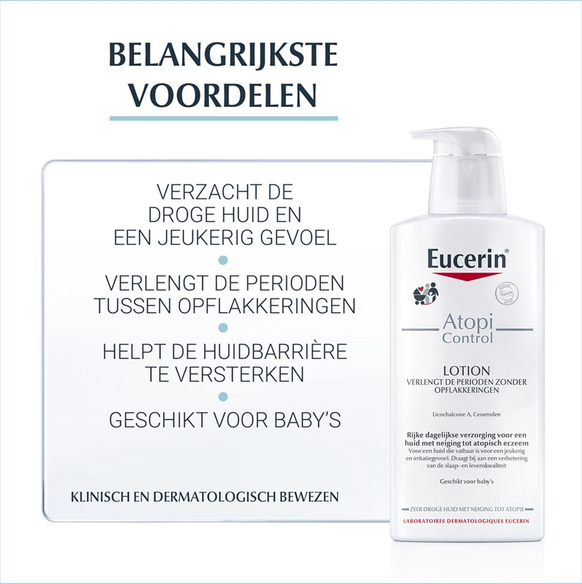 Eucerin AtopiControl Body Care Lotion 12% Omega - Bodylotion - 400 Ml 18 Eucerin AtopiControl Body Care Lotion 12% Omega - Bodylotion - 400 Ml - Afbeelding 16