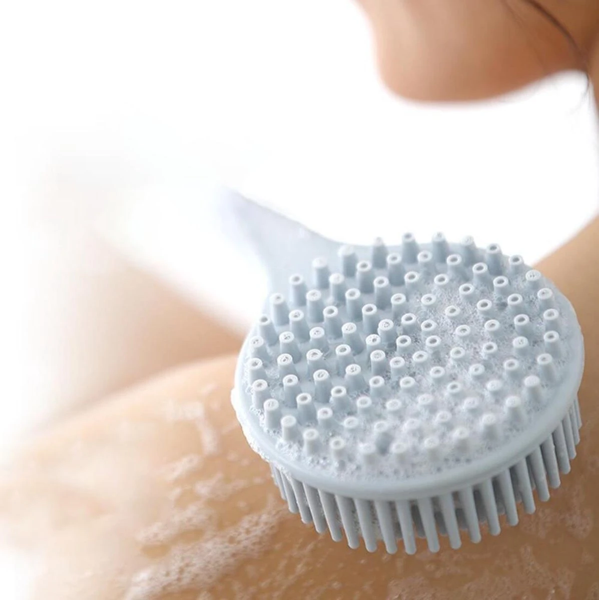 Blubs® Badborstel - Dry Brush - Grijs 4 Blubs® Badborstel - Dry Brush - Grijs - Afbeelding 2