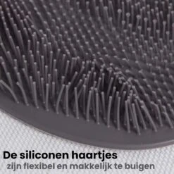 JEKO® - Voetscrubber - Douche Borstel - Voetmassage - Douchemat Antislip Zuignappen - Massage Mat - Voet Verzorging - Rug Wasser - Voetwasser - Grijs -Verzorgingsproducten Verkoop 1198x1200 13