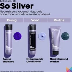 Matrix Total Results So Silver Shampoo – Reinigt En Neutraliseert Blond, Grijs En Wit Haar – 300 Ml -Verzorgingsproducten Verkoop 1198x1200 18