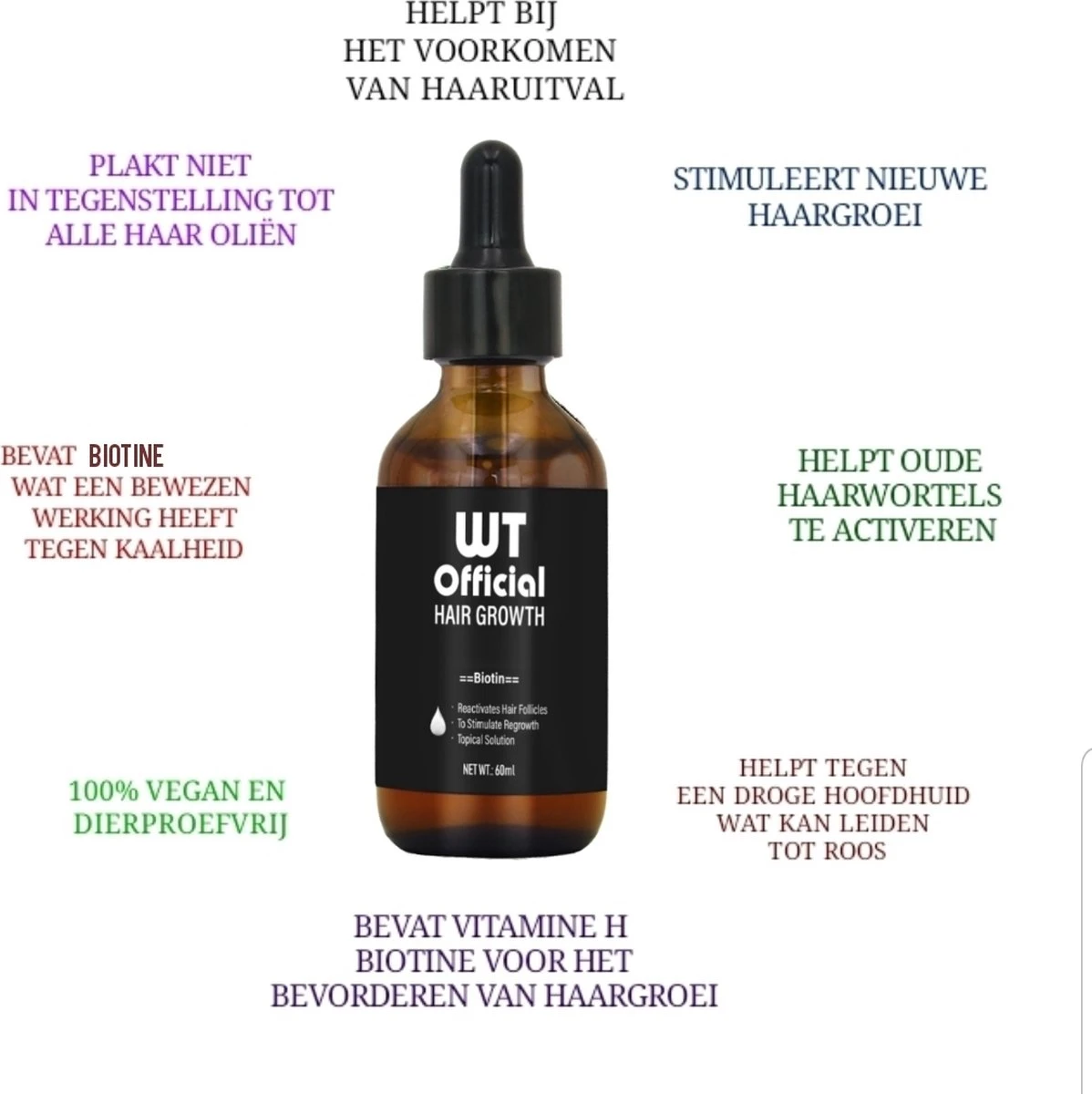 Merkloos Haarserum - Haargroei Stimulator - Tegen Haaruitval - Baardgroeimiddel 5 Merkloos Haarserum - Haargroei Stimulator - Tegen Haaruitval - Baardgroeimiddel - Afbeelding 3