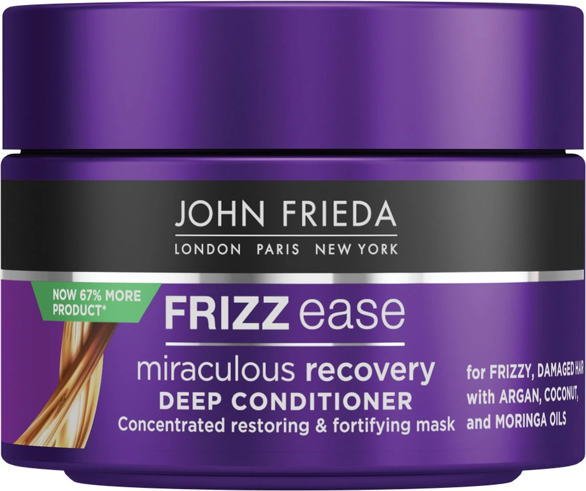 John Frieda Frizz Ease Miraculous Recovery Haarmasker 250 Ml 5 John Frieda Frizz Ease Miraculous Recovery Haarmasker 250 Ml - Afbeelding 3