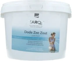 Zarqa Dode Zeezout Emmer Therapeutisch - Badzout - 5 Kg -Verzorgingsproducten Verkoop 1200x1018 2