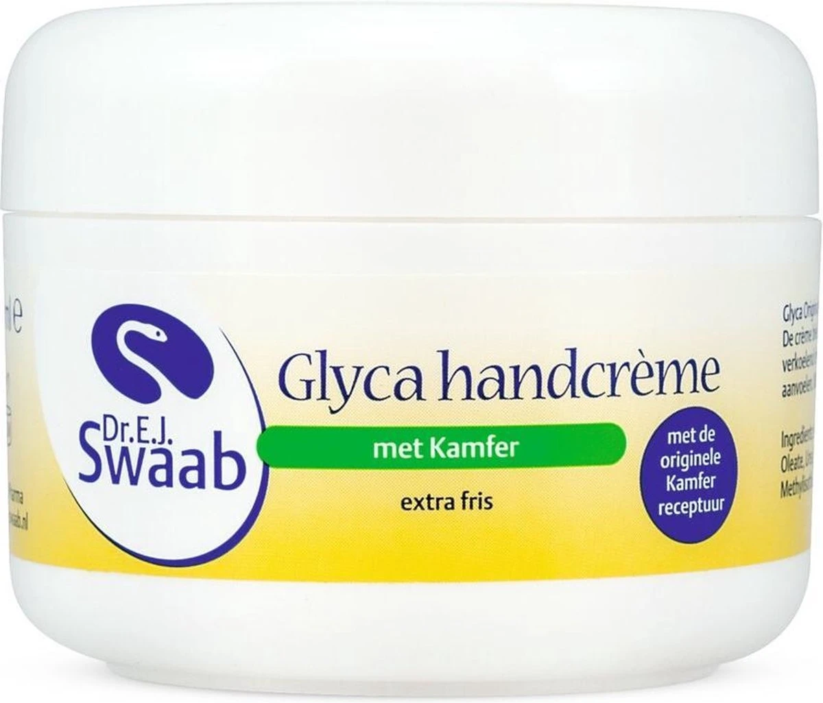 Dr. Swaab Glyca Kamfer - 100 Ml - Handcrème 3 Dr. Swaab Glyca Kamfer - 100 Ml - Handcrème