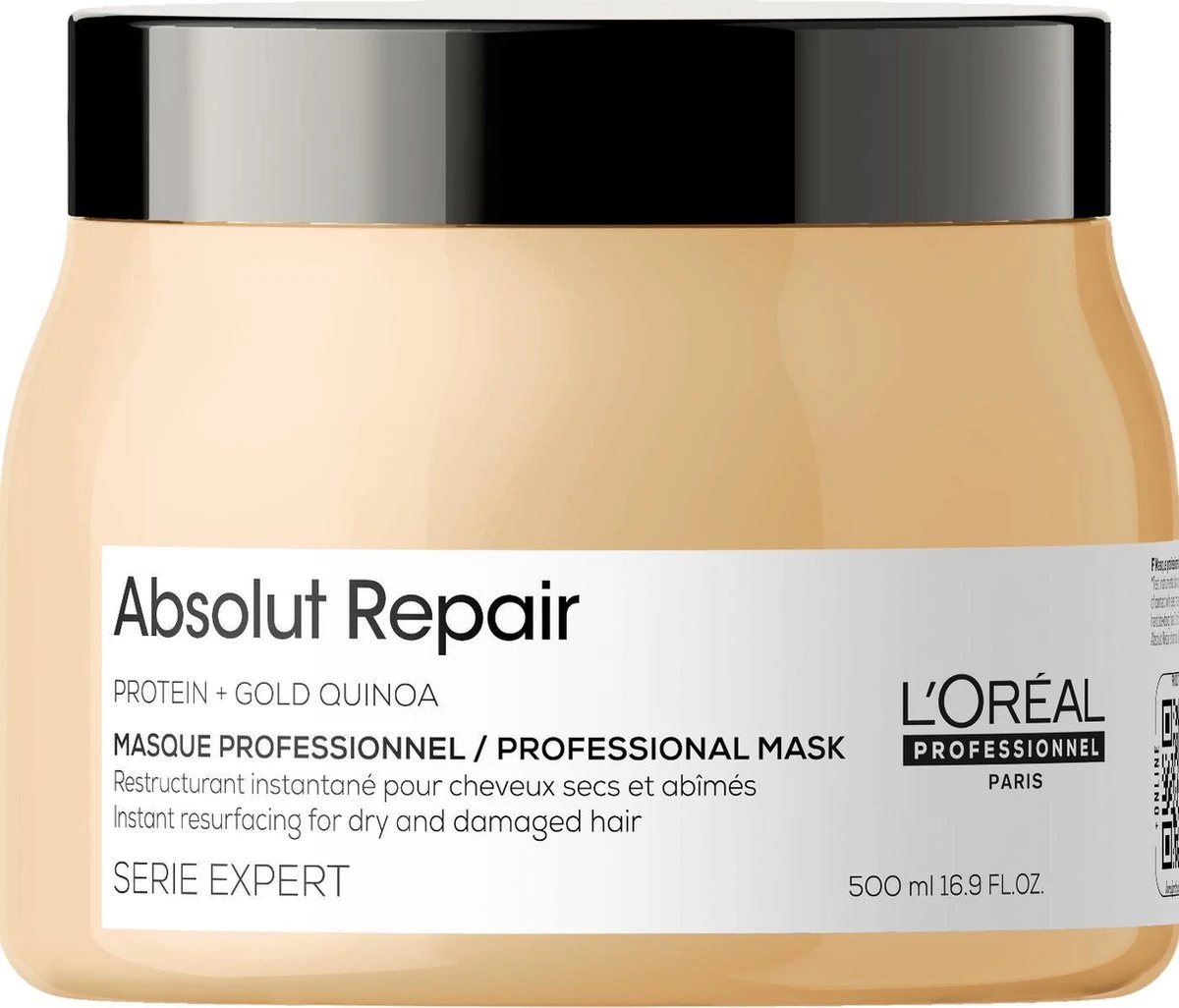 L'Oréal Professionnel Serie Expert Absolut Repair Gold Haarmasker 500 Ml - Haarmasker Beschadigd Haar 4 L'Oréal Professionnel Serie Expert Absolut Repair Gold Haarmasker 500 Ml - Haarmasker Beschadigd Haar - Afbeelding 2