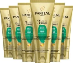 Pantene 3 Minute Miracle Conditioner Glad & Zijdezacht - Voordeelverpakking - 6x200 Ml