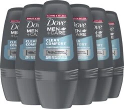 Dove Men+Care Clean Comfort Deodorant Roller - 6 X 50 Ml - Voordeelverpakking 13 Dove Men+Care Clean Comfort Deodorant Roller - 6 X 50 Ml - Voordeelverpakking -Verzorgingsproducten Verkoop 1200x1058 3