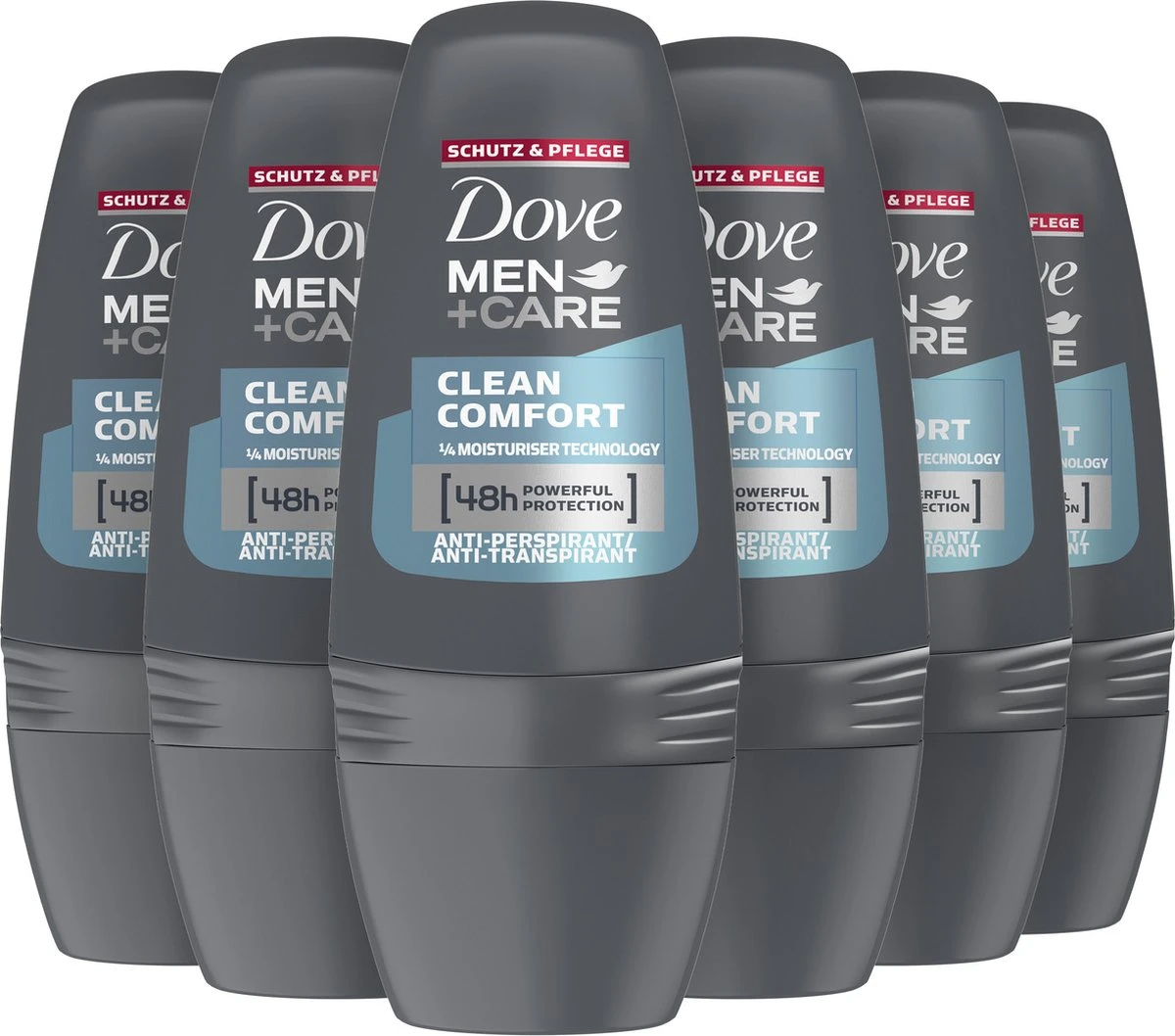 Dove Men+Care Clean Comfort Deodorant Roller - 6 X 50 Ml - Voordeelverpakking 8 Dove Men+Care Clean Comfort Deodorant Roller - 6 X 50 Ml - Voordeelverpakking - Afbeelding 6