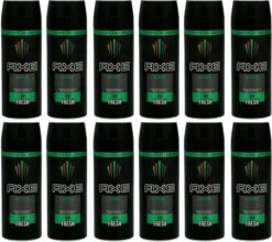 AXE Deodorant / Bodyspray Africa - 12x 150 Ml - Voordeelverpakking