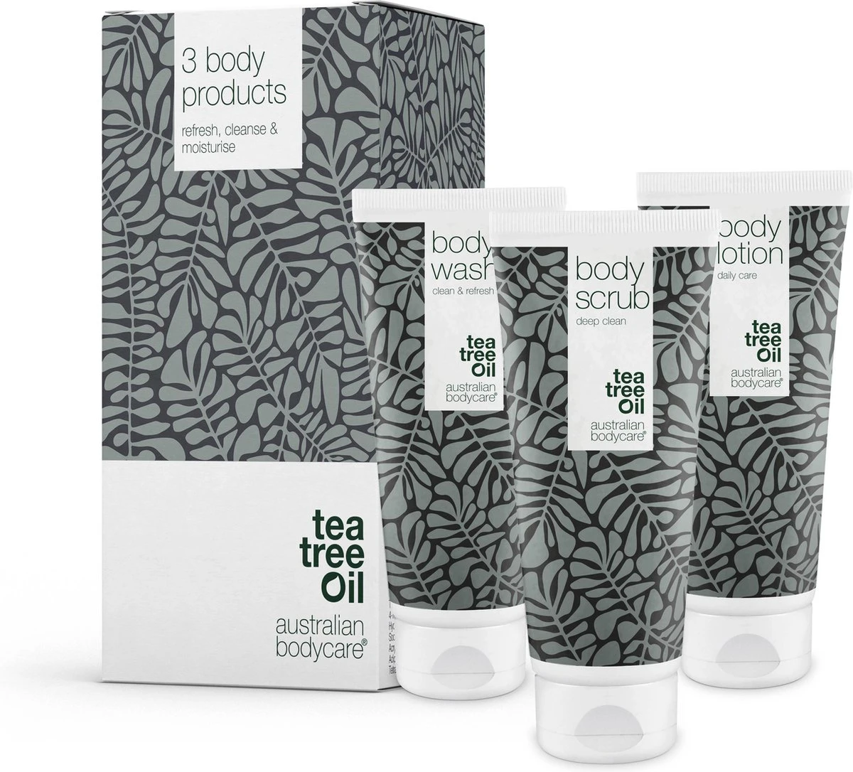 Australian Bodycare Body Treatment - 3 Producten Tegen Puistjes, Een Onzuivere Huid En Mee–eters Op De Rug En Billen Gebaseerd Op Tea Tree Olie - Bevat Douchegel En Peeling Om Je Huid Te Reinigen En Bodylotion Om Je Huid Te Hydrateren En Verzorgen 3 Australian Bodycare Body Treatment - 3 Producten Tegen Puistjes, Een Onzuivere Huid En Mee–eters Op De Rug En Billen Gebaseerd Op Tea Tree Olie - Bevat Douchegel En Peeling Om Je Huid Te Reinigen En Bodylotion Om Je Huid Te Hydrateren En Verzorgen
