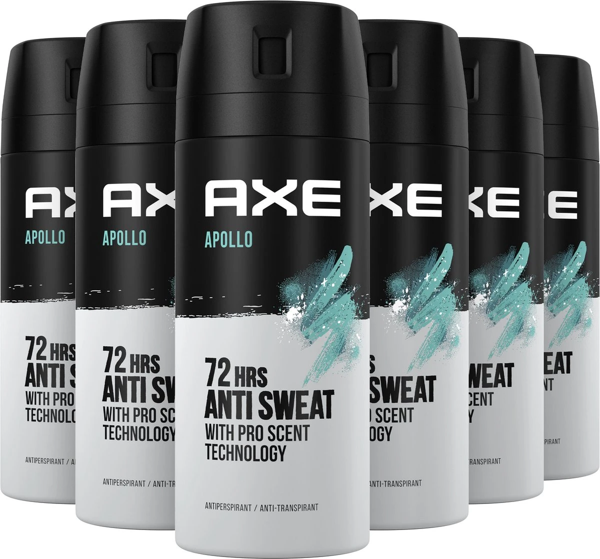Axe Apollo Anti-transpirant Spray - 6 X 150 Ml - Voordeelverpakking 4 Axe Apollo Anti-transpirant Spray - 6 X 150 Ml - Voordeelverpakking - Afbeelding 2