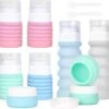 QOSO Reisflesjes Set 8-Delig | Reisflesjes Handbagage Opvouwbaar | Mini Shampoo & Reispotjes Hervulbaar Klein | Reisflesjes 100ml In 4 Kleuren | Navulbare Reisflesjes In Een Reisset -Verzorgingsproducten Verkoop 1200x1130 3