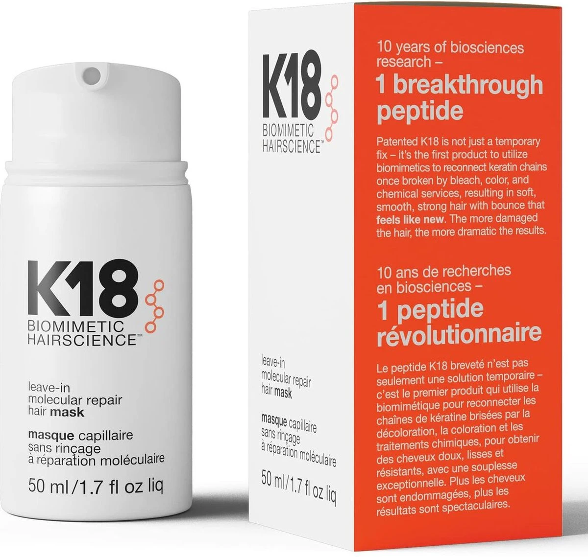 K18 - Hair Leave-in Molecular Repair Mask - 50ml 10 K18 - Hair Leave-in Molecular Repair Mask - 50ml - Afbeelding 8