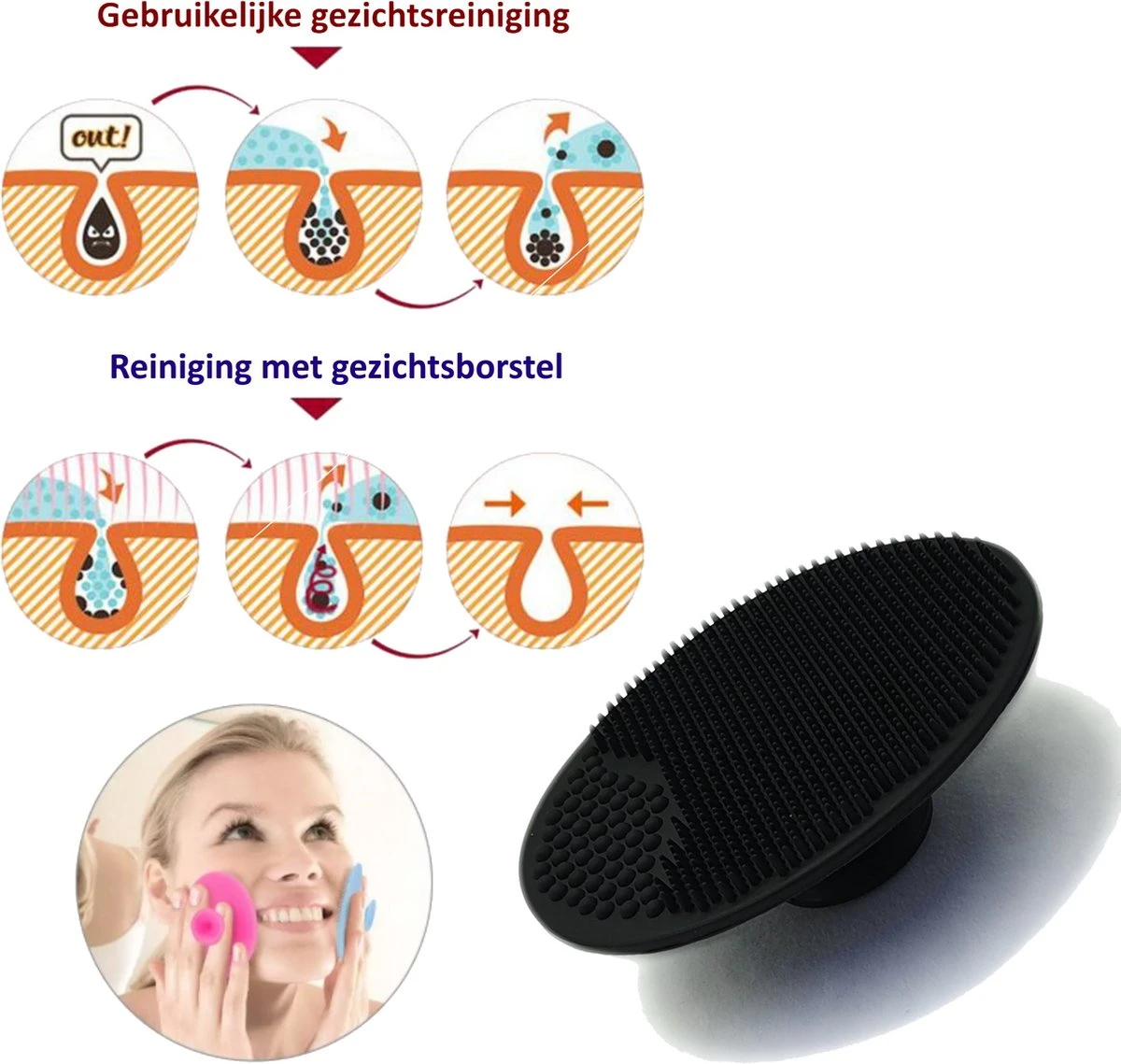 Blubs® – Badborstel – Dry Brush – Rug Scrubber – Lichaamsborstel – Rugborstel Douche Met Steel – Huidborstel – Rugborstel Kunststof – Badborstel Met Steel – Doucheborstel Met Steel – Siliconen Borstel – Droogborstel – Massage – Groen 6 Blubs® – Badborstel – Dry Brush – Rug Scrubber – Lichaamsborstel – Rugborstel Douche Met Steel – Huidborstel – Rugborstel Kunststof – Badborstel Met Steel – Doucheborstel Met Steel – Siliconen Borstel – Droogborstel – Massage – Groen - Afbeelding 4