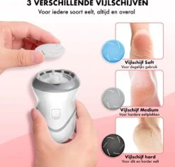 DynaBright Elektrische Eeltverwijderaar Met Stofzuigsysteem - Inc. 3 Vlijlschijven - 2 Standen - Voetvijl - Eeltvijl - Eelt Verwijderaar -USB Oplaadbaar - Geïntegreerde Zuigfunctie 12 DynaBright Elektrische Eeltverwijderaar Met Stofzuigsysteem - Inc. 3 Vlijlschijven - 2 Standen - Voetvijl - Eeltvijl - Eelt Verwijderaar -USB Oplaadbaar - Geïntegreerde Zuigfunctie -Verzorgingsproducten Verkoop 1200x1141