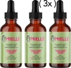 MIELLE Organic Rosemary Mint Scalp & Hair Strengthening Oil 2oz/59ml - Haarolie - Curly Girl CG - Voordeelverpakkingen - Hoofdhuid -Verzorgingsproducten Verkoop 1200x1146 6