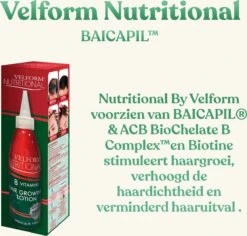 Velform Nutritionals - Met BAICAPIL™ - Haarserum - Anti-Haaruitval - Haargroei - Serum Voor Haargroei - Biotine - Haaruitval Behandeling - Haarverzorging - 200 Ml -Verzorgingsproducten Verkoop 1200x1147 13