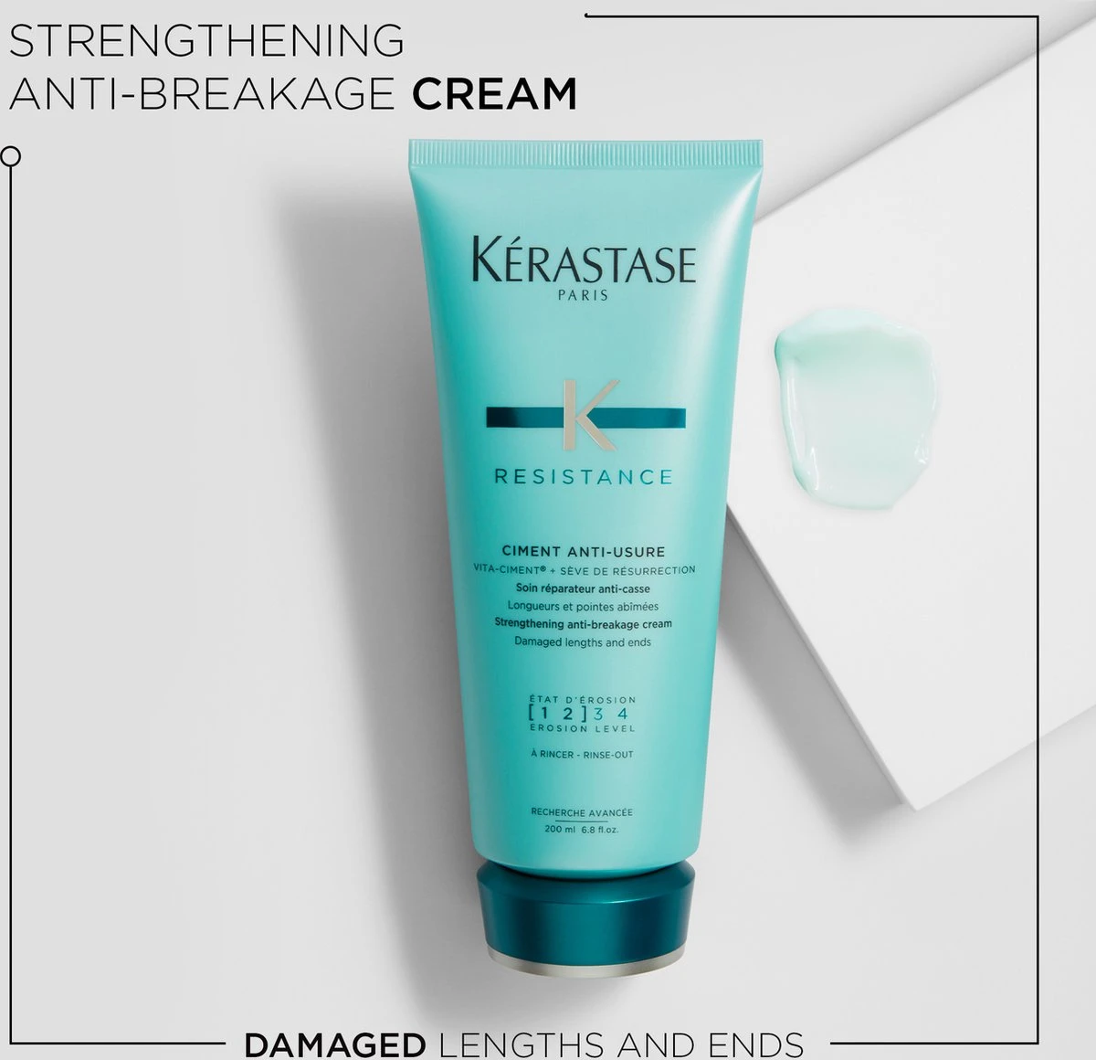 Kérastase Résistance Ciment Anti-Usure - Conditioner Voor Beschadigd Haar - 200ml 4 Kérastase Résistance Ciment Anti-Usure - Conditioner Voor Beschadigd Haar - 200ml - Afbeelding 2