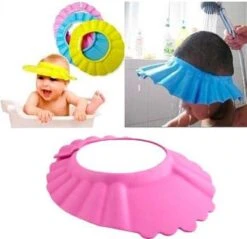Roze Handig Douchekapje Voor Kleine Kinderen -Kind Haarwas Hulp Kap -Douche Shower Cap - Douchecap