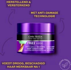 John Frieda Frizz Ease Miraculous Recovery Haarmasker 250 Ml 11 John Frieda Frizz Ease Miraculous Recovery Haarmasker 250 Ml -Verzorgingsproducten Verkoop 1200x1170 9