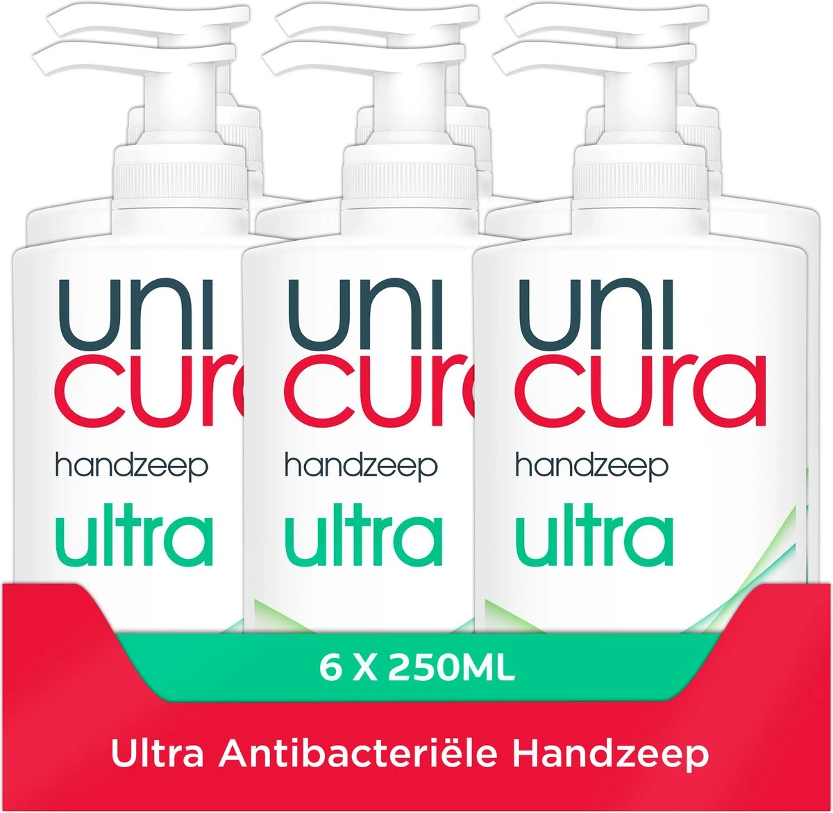 Unicura Ultra Antibacteriële Vloeibare Handzeep - 6 X 250 Ml - Voordeelverpakking 3 Unicura Ultra Antibacteriële Vloeibare Handzeep - 6 X 250 Ml - Voordeelverpakking